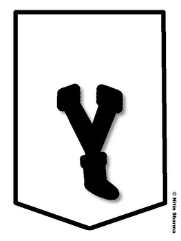YOGA MAKES YOU BRIGHT! Christmas Bulletin Board Letters