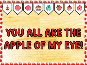 YOU ALL ARE THE APPLE OF MY EYE! Apple Bulletin Board Kit