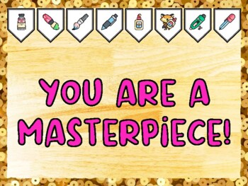 YOU ARE A MASTERPIECE! Creativity, Art Bulletin Board Kit