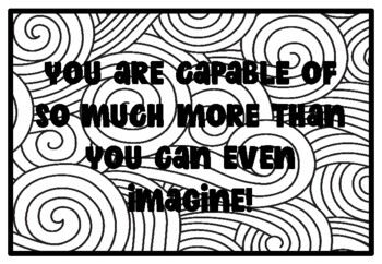 YOU ARE CAPABLE OF SO MUCH MORE THAN YOU CAN EVEN IMAGINE!, Growth Mindset Art