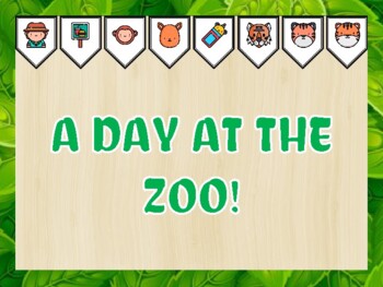 Zoo Bulletin Board Kit & Door Décor, A DAY AT THE ZOO!