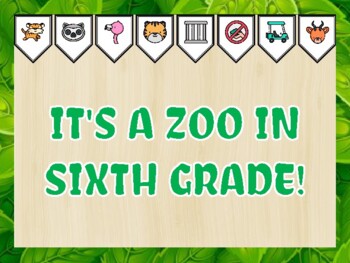 Zoo Bulletin Board Kit & Door Décor, IT'S A ZOO IN SIXTH GRADE!