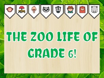 Zoo Bulletin Board Kit & Door Décor, THE ZOO LIFE OF GRADE 6!