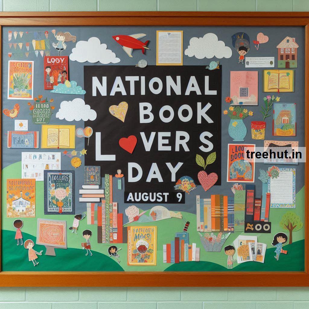 August 9 National Book LOver Day Library Bulletin Board Ideas