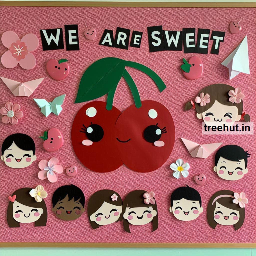 Cherry Bulletin Board Ideas, Door Decor, Hallway Display and Cherry Classroom Games and Activities in Elementary School