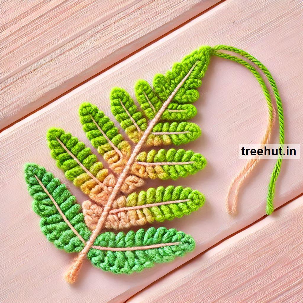 Crochet Fern Ideas, Appliques and Small Crochet Projects with Leftover Yarn