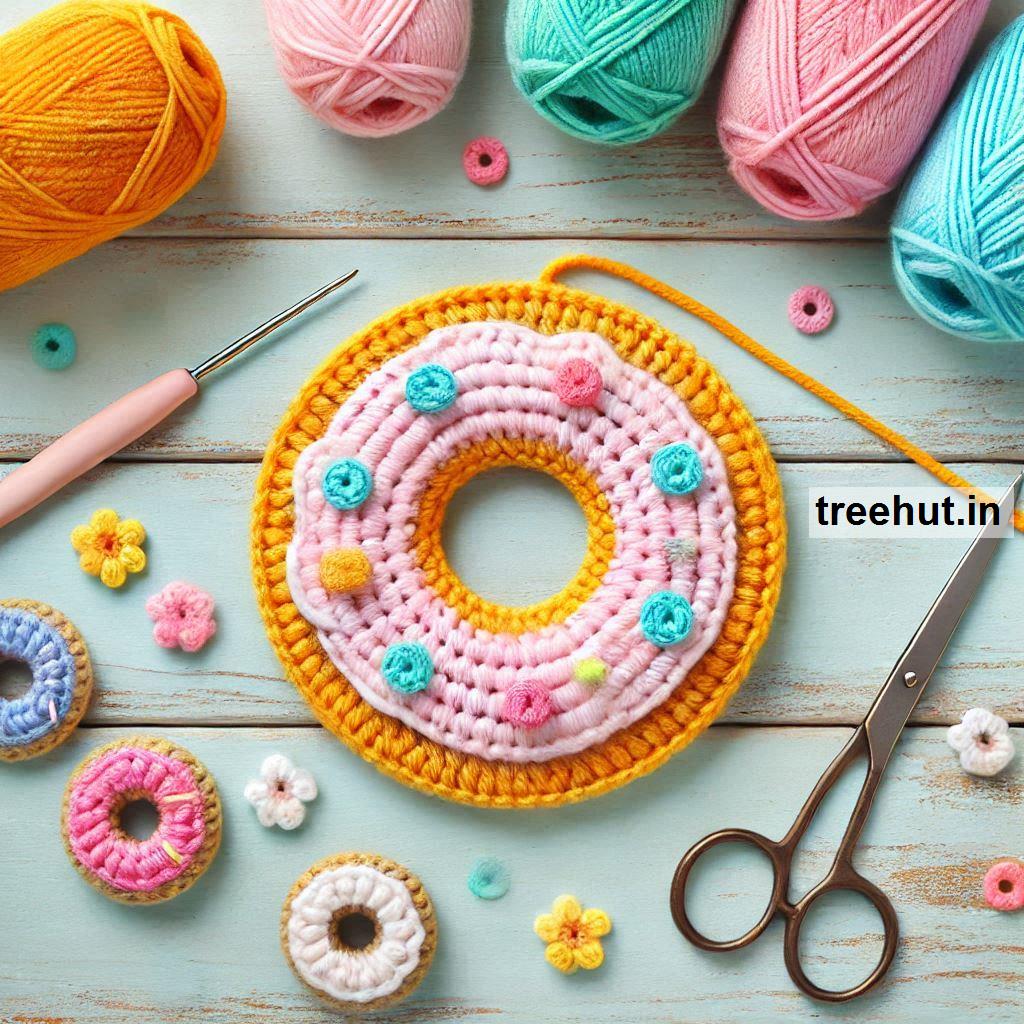 Donut Crochet Ideas, Crochet Appliques and Small Projects with Leftover Yarn