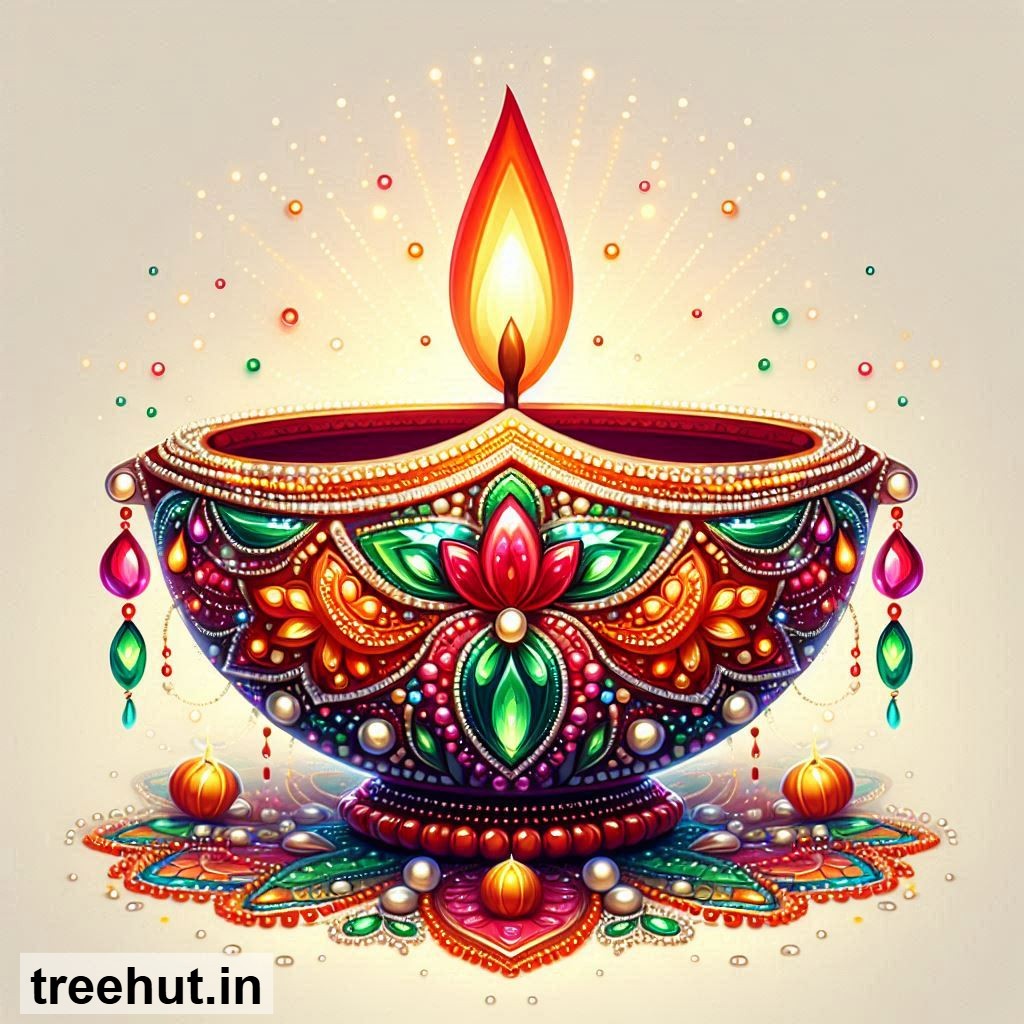 Free Diya Stickers for Gift Tags, Gift Boxes or Bags, Printables for Diwali, Navratri, Indian Festivals DIY Festive Crafts