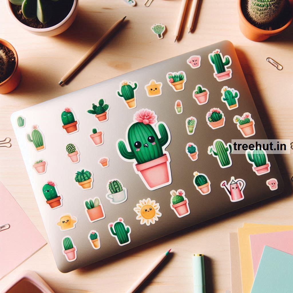free Printable Cactus Stickers and 60 Craft Activities for Kids, Adults, Family Time and Classroom Activities