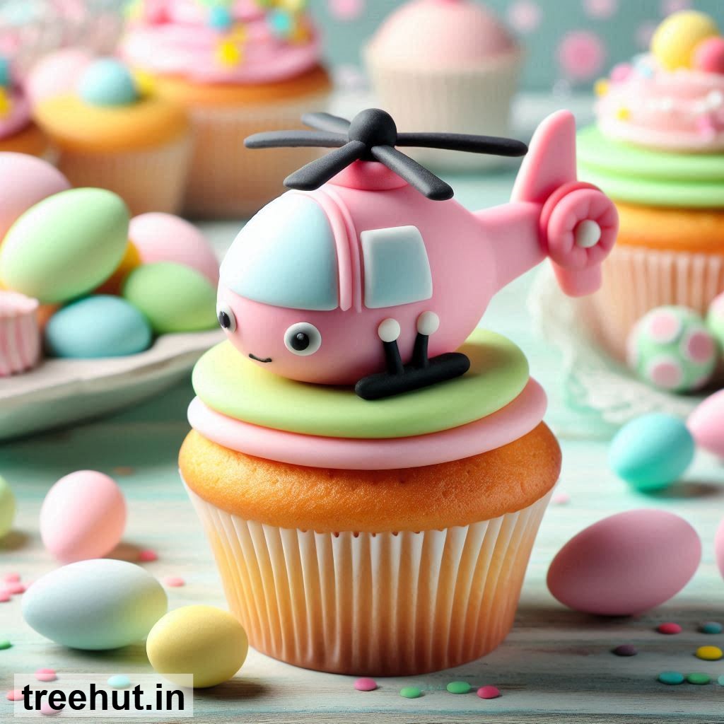 Helicopter Cupcake Decoration Ideas, Cupcake Ideas, Mini Cake Ideas