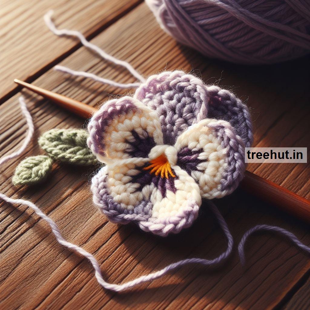 How to make various types of crochet pansies? Crochet Techniques for making gifts or selling