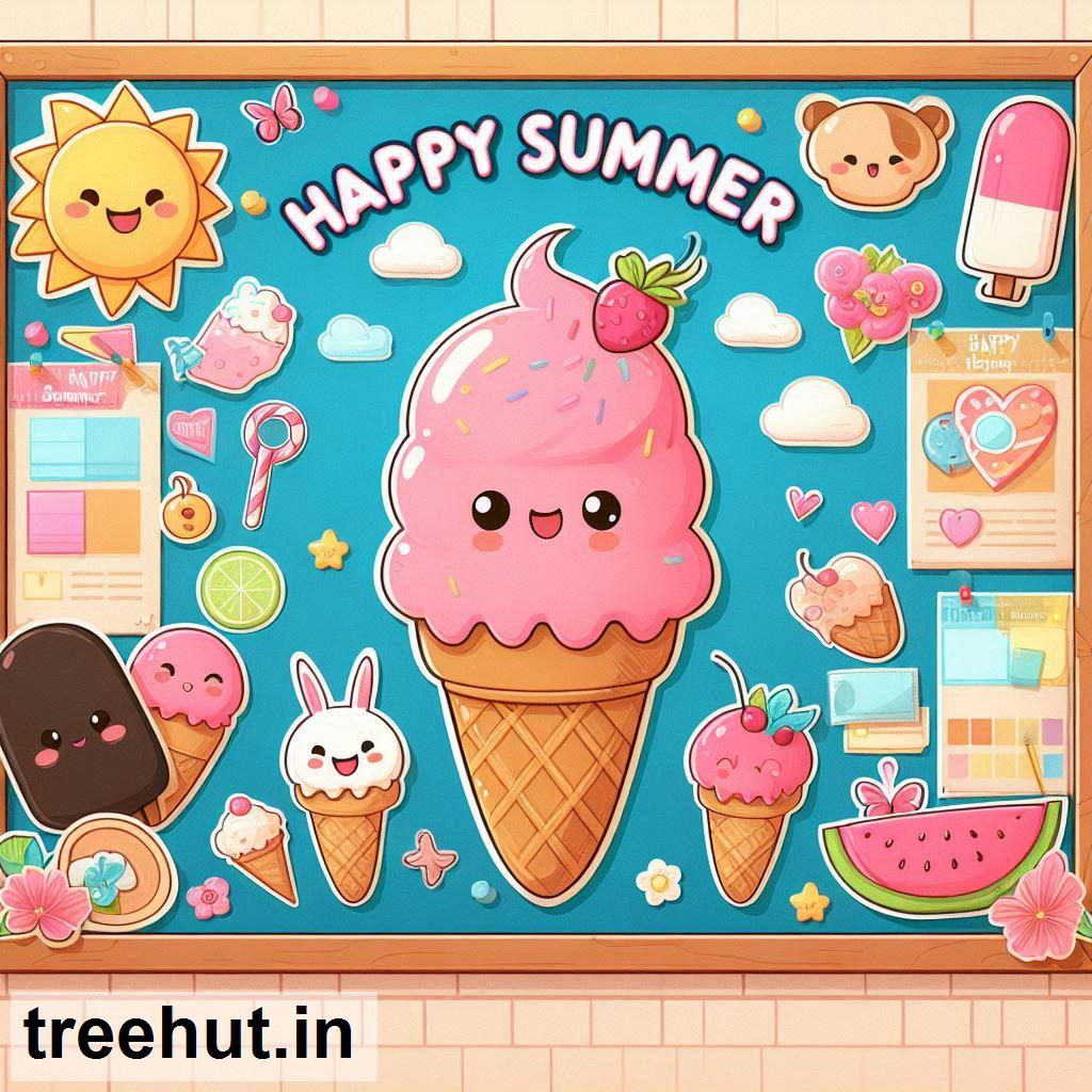 Ice Cream, Summer Bulletin Board Ideas, School Bulletin Board Ideas