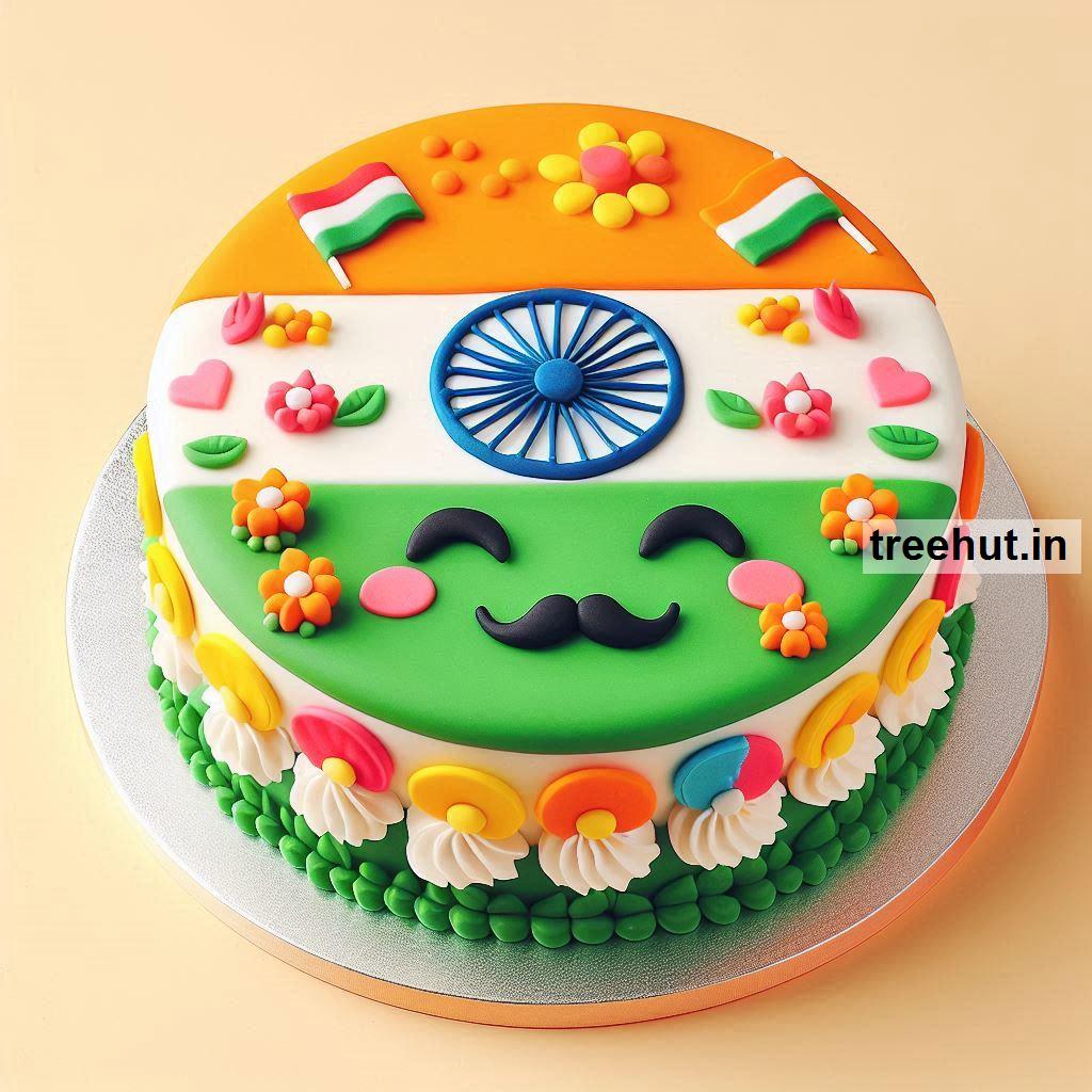 Indian Tricolor Cake Decoration Ideas with Cake Decoration Techniques and Tips