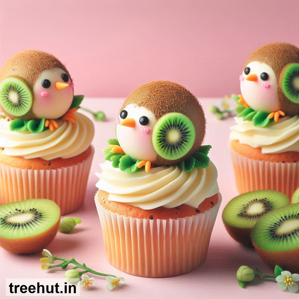 Kiwi Cupcake Decoration Ideas for Café, Cupcake Ideas, Mini Cake Ideas