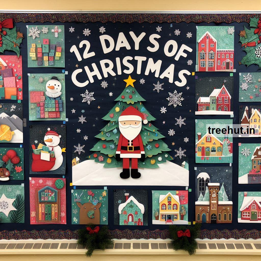 Math Christmas Bulletin Board Ideas for High School. Math Christmas Classroom Activities for High School.