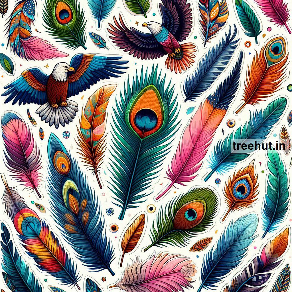 Printable Feathers Stickers and 20 Craft Activities for Kids, Adults, Family Time and Classroom Activities
