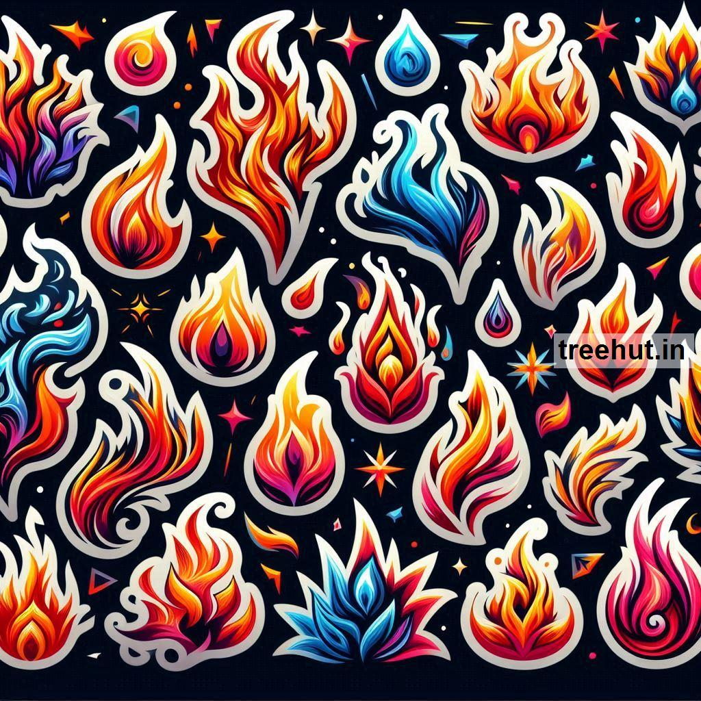 Printable Fire Stickers and 20 Craft Activities for Kids, Adults, Family Time and Classroom Activities