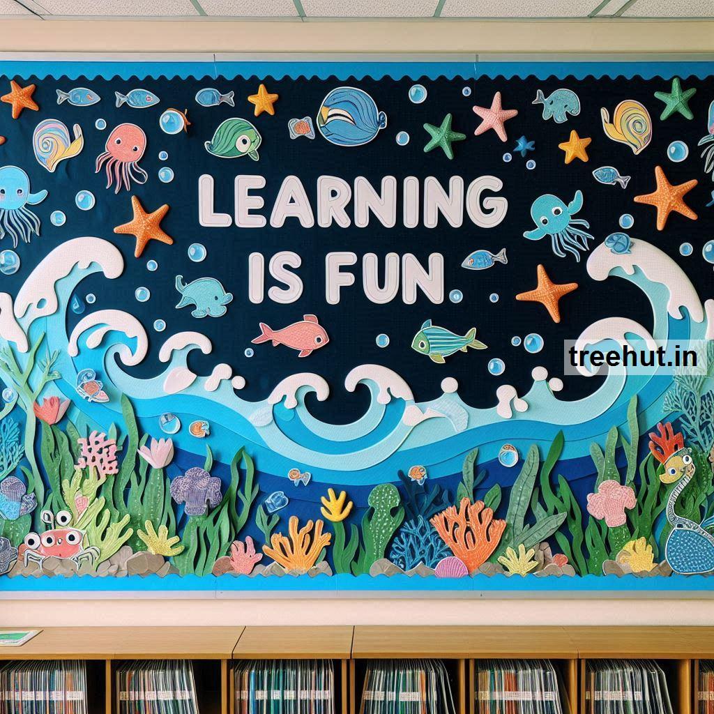 Sea Life Bulletin Board, Summer Bulletin Board Ideas
