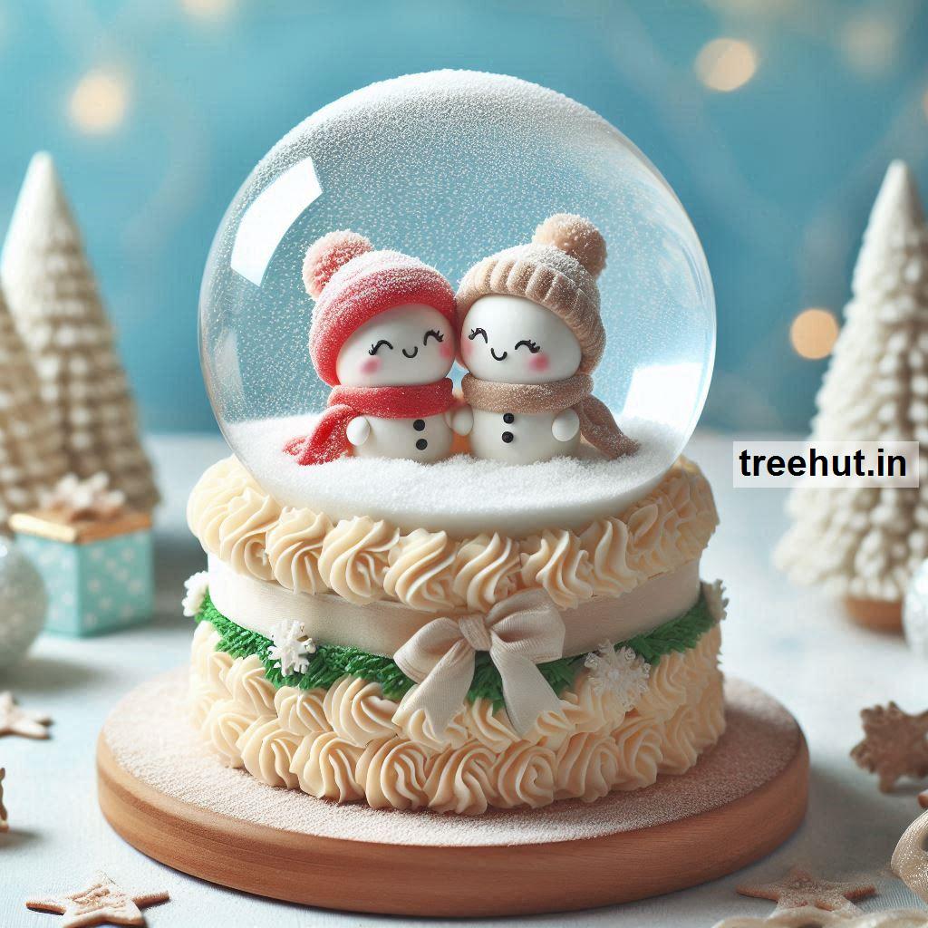 Snow globe Cake Decoration Ideas