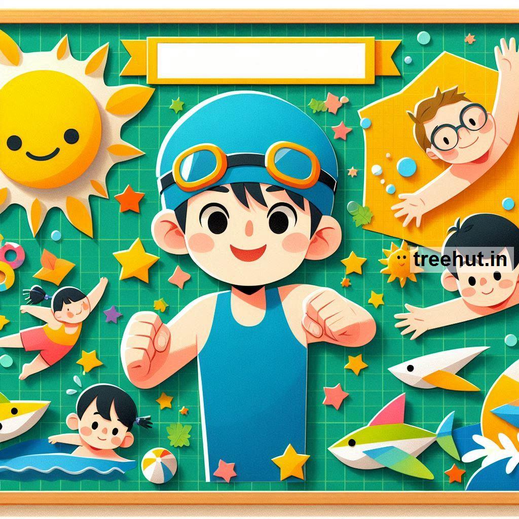 Swimming Bulletin Board Ideas, Door Posters and Classroom Activities