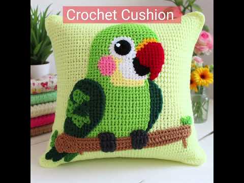 Birds Crochet Cushions in Cotton #crochetideas #crochet #spring #festivalhomedecor