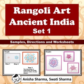 Everyday Art, Rangoli/Mandala from Ancient India, Diwali Motifs, Set 1