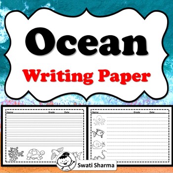 Ocean Writing Paper
