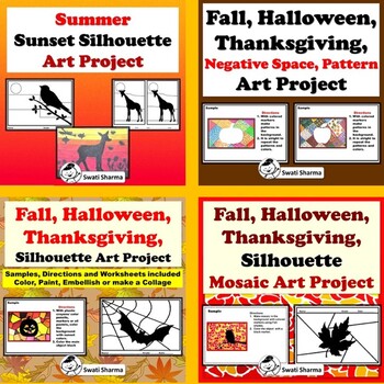 Fall, Halloween, Thanksgiving, Art Project Bundle