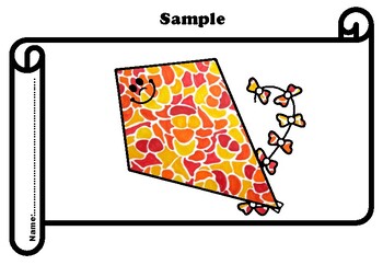 Fall, Halloween, Thanksgiving, Mosaic Art Project, Scroll, Classroom Display