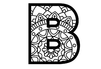 A to Z, 0 to 9, Bulletin Board Letters, Pattern Coloring, Set 2, Classroom Decor