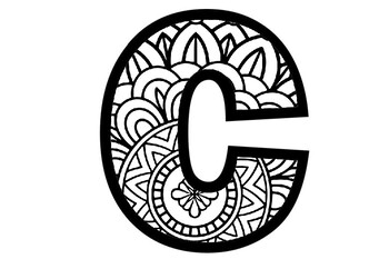 A to Z, 0 to 9, Bulletin Board Letters, Pattern Coloring, Set 3, Classroom Decor