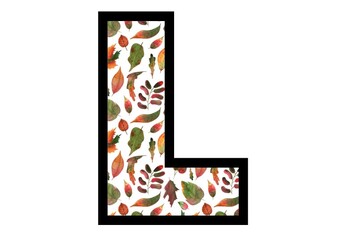 Fall, Leaves, A to Z, 0 to 9, Bulletin Board Letters and Numbers, Set 2