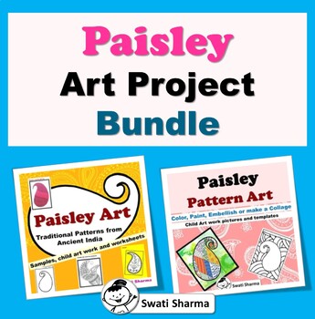 Elementary Paisley Art Project Bundle, Art Sub Plan, Classroom Display
