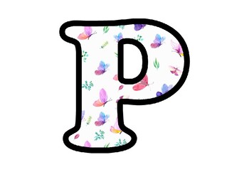Spring Butterflies, Letters, Numbers and Symbols, Spring Classroom Decor