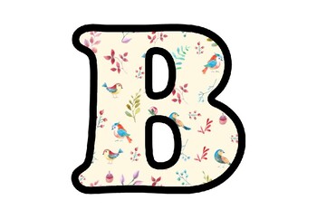 Fall, Birds, Spring Letters, Numbers, Symbols, Birds Classroom Decor Printables