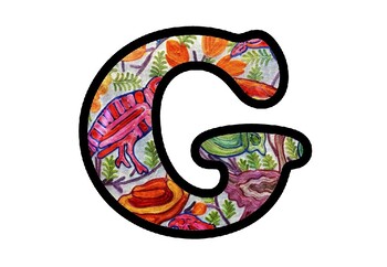 Embroidered Birds Bulletin Board Letters, Numbers and Symbols, Needlework Decor
