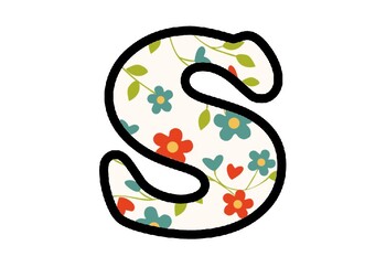 Floral Bulletin Board Letters, Numbers and Symbols, Spring Classroom Decor