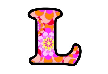 Flowers Bulletin Board Letters, Numbers, Symbols, Spring, Garden Classroom Decor