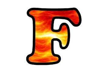 Fire Safety Bulletin Board Letters, Numbers and Symbols, Fire Classroom Decor
