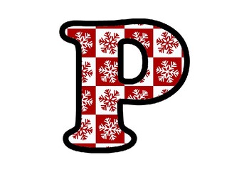Snowflakes, Christmas Bulletin Board Letters, Numbers, Symbols, Classroom Decor
