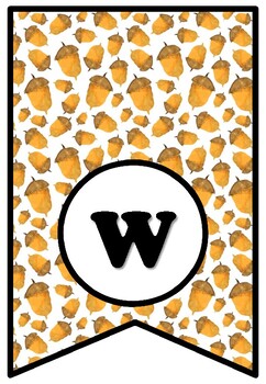 Fall Bulletin Board Pennant Sayings Banner, We’re Nuts About Fall, Fall Decor