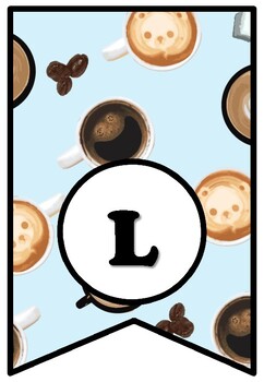 'There’s A Latte Love About Fall', Fall Bulletin Board Sayings Pennant, Coffee