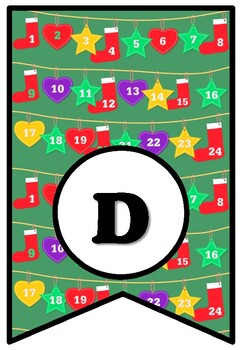 Days Of Kindness, Christmas Bulletin Board Sayings Pennant Banner, Class Display