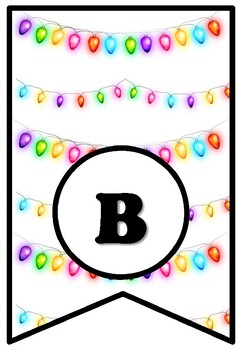 Bright Students Light Up Our Classroom! Christmas Bulletin Board Sayings Pennant