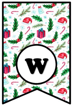 We Wish You A Merry Christmas, Bulletin Board Sayings Pennant Banner Class Decor