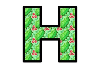Christmas, Holly Leaves, Bulletin Board Letters, Classroom Decor