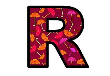 Umbrellas, Fall, Spring Bulletin Board Letters, Classroom Decor, Spring Showers