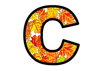 Fall, Autumn, Maple Leaves Bulletin Board Letters, Classroom Decor, Canada Decor