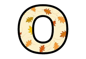 Fall, Oak Leaves, Bulletin Board Letters, Classroom Decor, Oak Letters