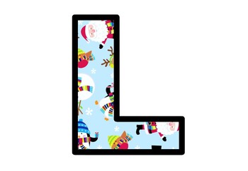 Cute Winter, Christmas Bulletin Board Letters Decor, Alphabet Posters Printables